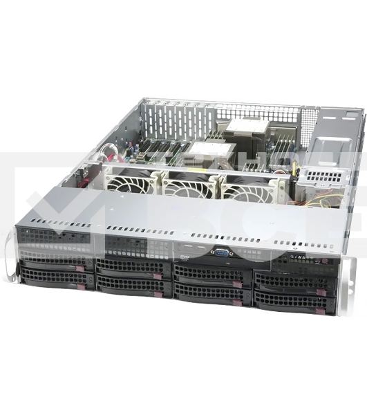 Платформа Supermicro SYS-620P-TRT 2U noCPU(2)3rd GenScalable/TDP 270W/no DIMM(18)/ SATARAID HDD(8)LFF/2x10GbE/2x1200W