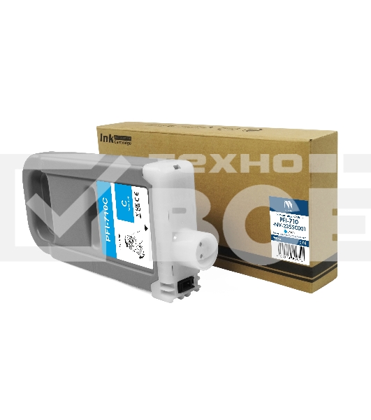 Струйный картридж NVPrint PFI-710C (NV-2355C001) Cyan для Canon ImagePrograf TX-2000/3000/4000 (700 мл) совместимый