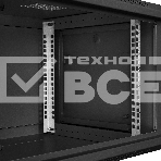 Шкаф телекоммуникационный 19' настенный 6U ExeGate EC-WM-6U.450.M.BLACK (19', 6U, 600x450x370мм (ШхГхВ), передняя дверь металл, съемные боковые панели, пыле- и влагозащита IP23, черный RAL 9004), фото5