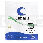 Шнур комм. Cabeus, Cat.5e, неэкр., U/UTP, RJ45/RJ45, PVC, AWG24, 0.15м, зеленый, фото 1