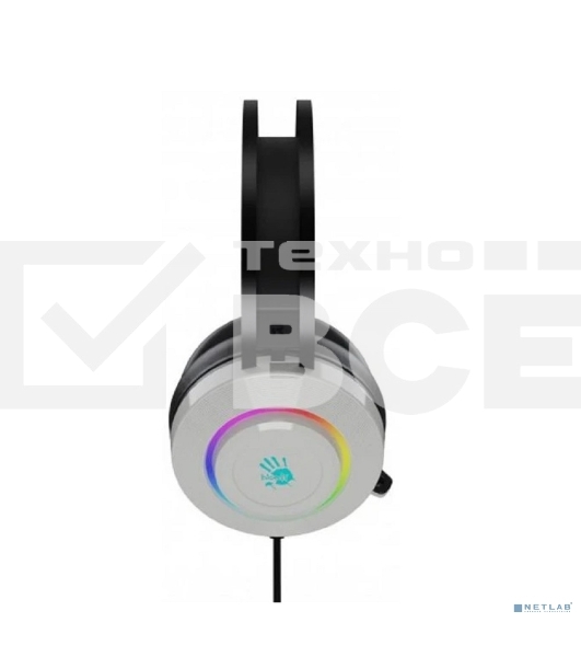 Гарнитура проводная с микрофоном A4Tech Bloody G521 белый 2.3м мониторные оголовье (G521 (WHITE))