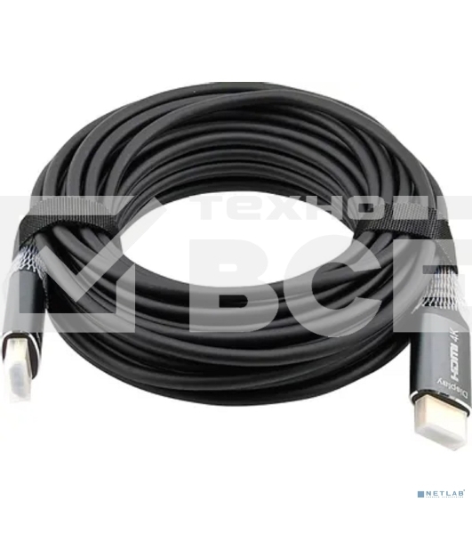 Кабель аудио-видео Cactus CS-HDMI-AOC-2-10 HDMI (m)/HDMI (m) 10м. позолоч.конт. черный