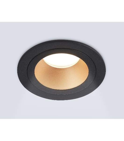 Встраиваемый точечный светильник Ambrella light TN102825 BK/GD черный/золото GU5.3 D92*50