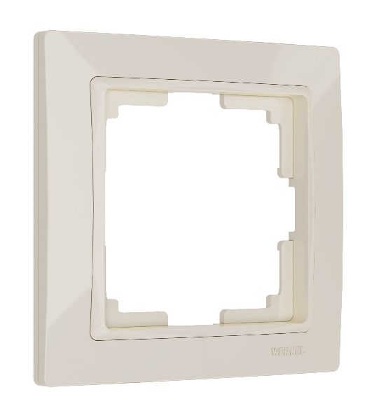 Рамка на 1 пост (слоновая кость, basic) W0012003