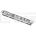 Блок розеток Rem-10 без шнура с выкл., 10 IEC 60320 C13, вход IEC 60320 C14, 10A, алюм., 19