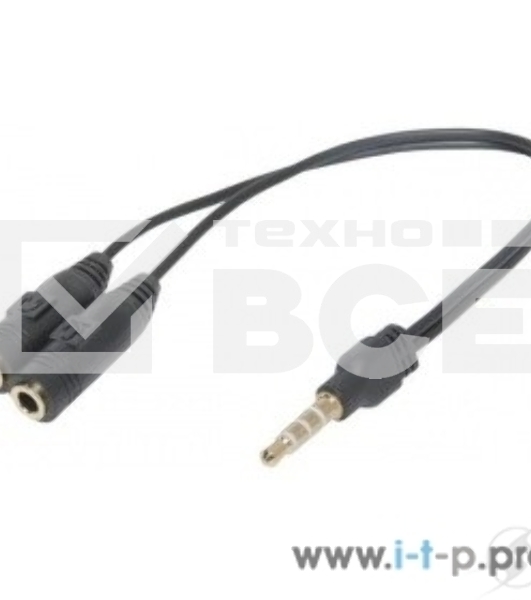 Переходник Defender Headset Jack 2*3.5jack - 3.5 4pin jack 0,15м