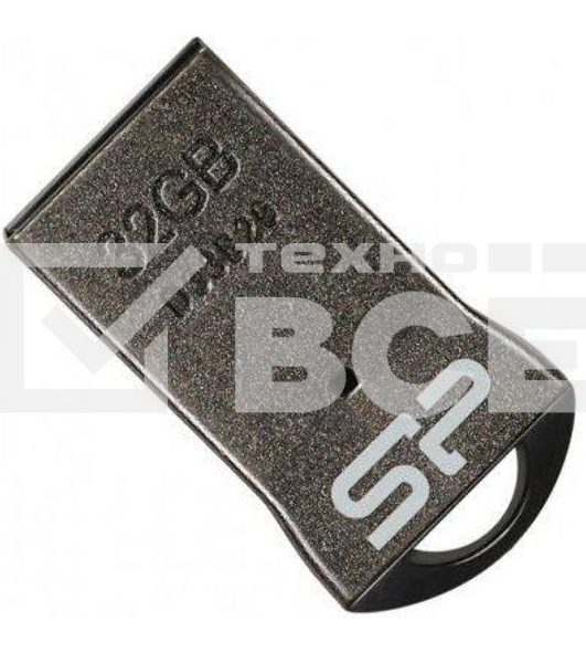 Флешка USB Silicon Power R/W 32Gb Touch T01 SP032Gb,UF2T01V1K USB 2.0 черный/серебристый