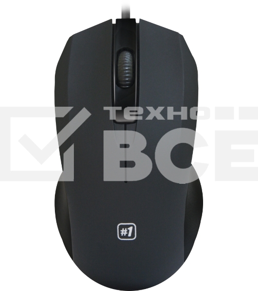 Мышь проводная Defender MM-310 черный, 1000 dpi, USB, кнопки - 3