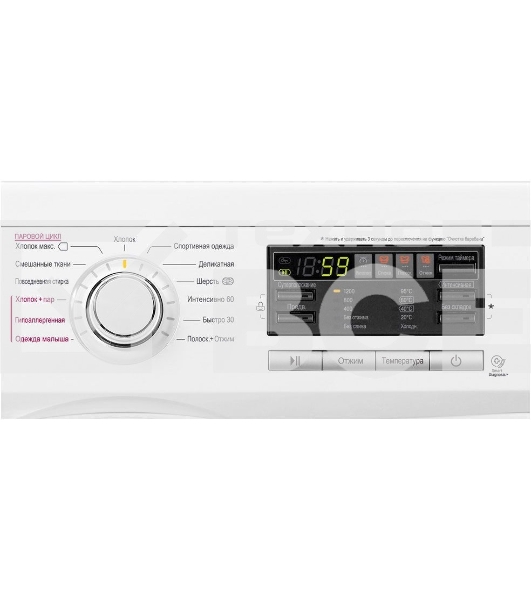Стиральная машина LG F1296NDS0 белый, загрузка фронтальная 6 кг, 1200 об/мин., класс: А