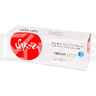 Картридж Sakura 106R03693 для Xerox Phaser 6510, WC 6515, голубой, 4300 к.