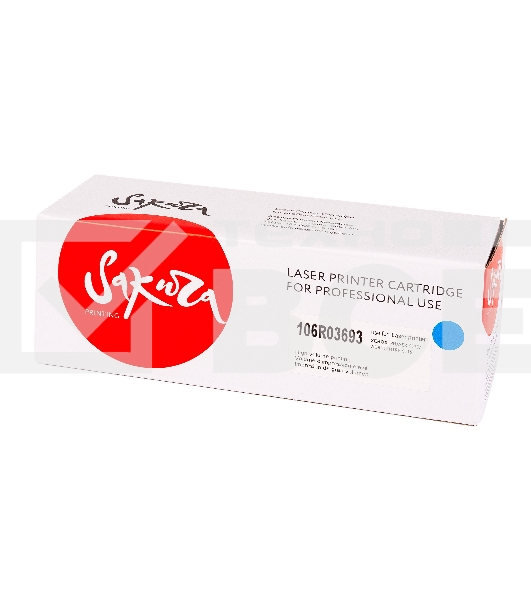 Картридж Sakura 106R03693 для Xerox Phaser 6510, WC 6515, голубой, 4300 к.