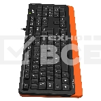 Клавиатура A4Tech Fstyler FKS10 проводная, USB, черный/оранжевый, фото3