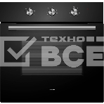 Духовой шкаф встраиваемый полноразмерный Evelux EO 620 B, 60 см, 8 режимов, 65л, черное стекло, фото4