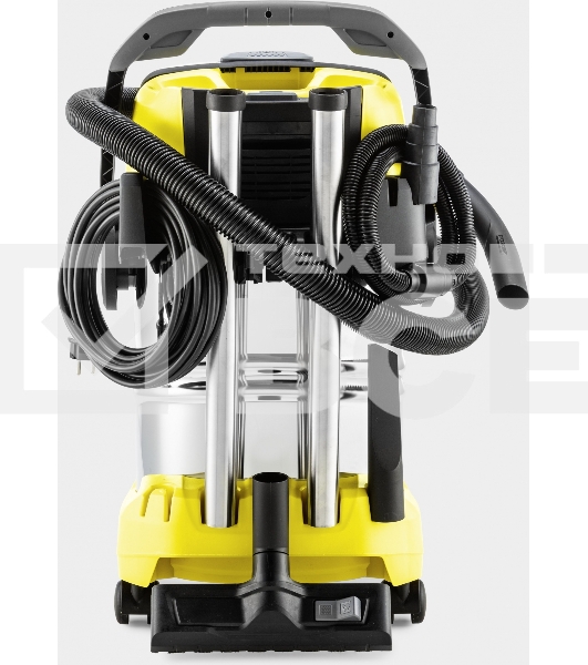 Строительный пылесос Karcher WD 6 P S V-30/6/22/T желтый, 1300 Вт, уборка сухая/сбор воды, пылесборник мешок/контейнер, 30 л