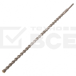 Бур по бетону, двойная спираль, Cobalt W-tip, 18x600 мм, SDS PLUS Denzel, фото4