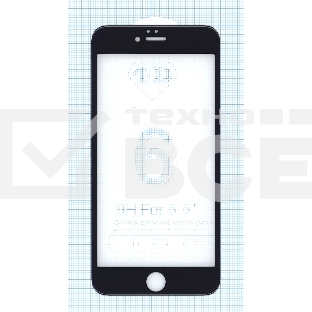 Защитное стекло 4D для Apple iPhone 6/6S Plus черный