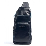 Рюкзак слинг Piquadro Blue Square Revamp CA5577B2V/BLU, кожа, синий, фото12