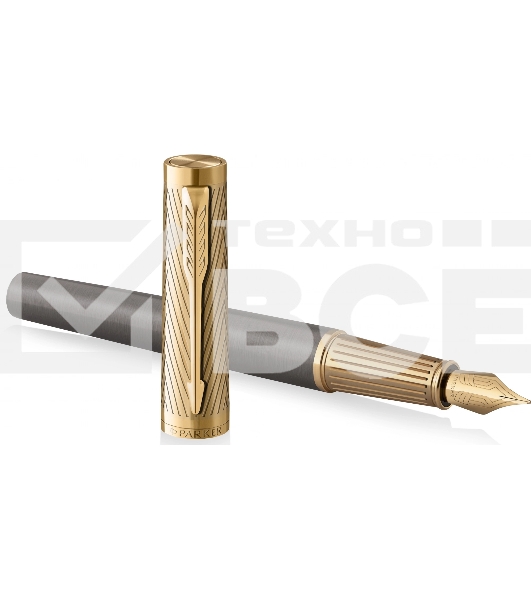 Ручка перьевая Parker Ingenuity Pioneers F571 (2200949) Arrow Grey GT F подар.кор.