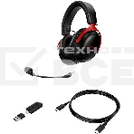 Наушники с микрофоном HyperX Cloud III черный/красный мониторные Radio оголовье (77Z46AA), фото3