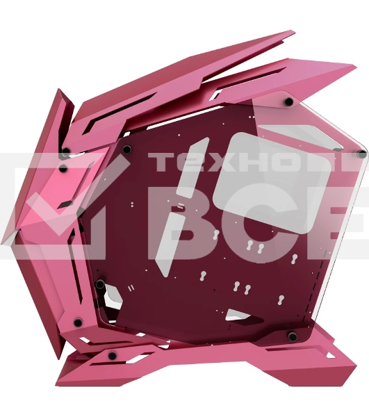 Корпус без блока питания JONSBO MOD-3, Full-Tower, TG, no fans, 2xUSB-A 3.0, EATX, ATX, mATX, mITX Pink