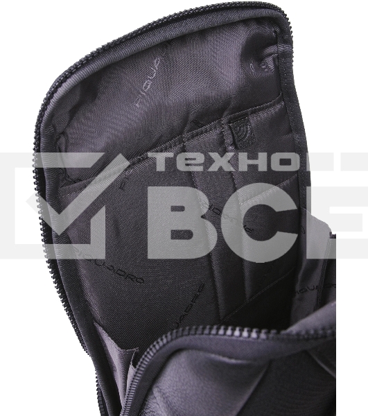 Рюкзак слинг мужской Piquadro Than CA6616S135/N черный кожа