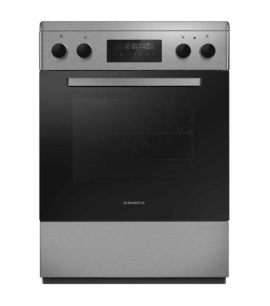 Плита электрическая Maunfeld MEC611CS09TD серебристый, конфорок 4 шт, духовка 59 л, 60 см x 85 см x 60 см