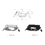 Корпус светильника встраиваемый поворотный для насадок D70mm C7659 SBK черный песок 120*120*H25mm MR16 GU5.3, фото8