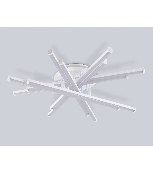 Потолочный светодиодный светильник Ambrella light FL6275 WH белый 134W 3000K-6400K 800*800*165 (ПДУ ИК)