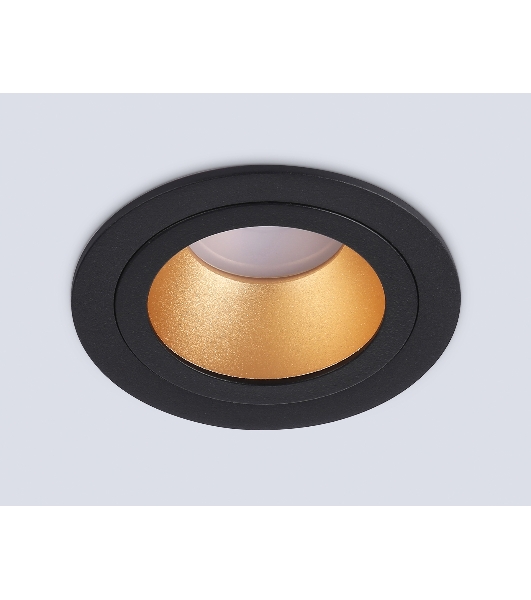 Встраиваемый точечный светильник Ambrella light TN102825 BK/GD черный/золото GU5.3 D92*50