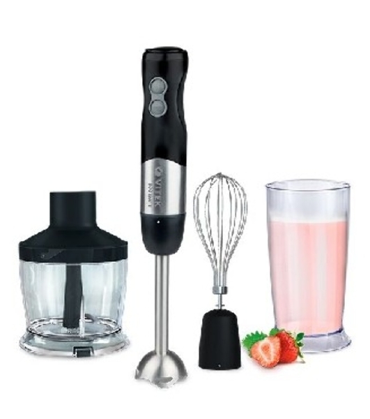 Блендер Vitek VT-3411 ST (стальной, 800 Вт, 6 скоростей, измельчитель 500 мл, стакан 600 мл, управление механическое)