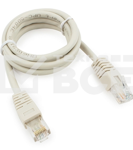 Патч-корд UTP Cablexpert PP6U-1M кат.6, 1м, литой, многожильный (серый)