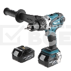 Дрель-шуруповерт Makita DDF458RFE Дрель ак {18В,2х3Ач Li-ion,БЗП-13мм,0-400\2000об\м,91\58Нм,2.3кг,чем}, фото 1