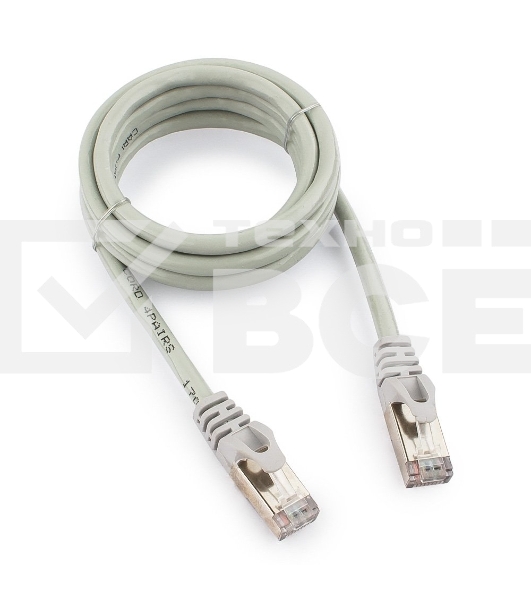 Патч-корд FTP Cablexpert кат.6, 1.5м, литой, многожильный (серый)