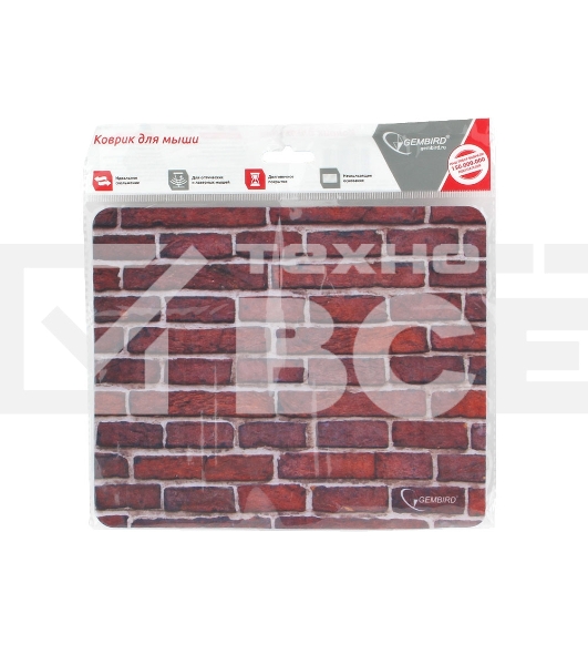 Коврик для мыши Gembird MP-BRICKS, рисунок 