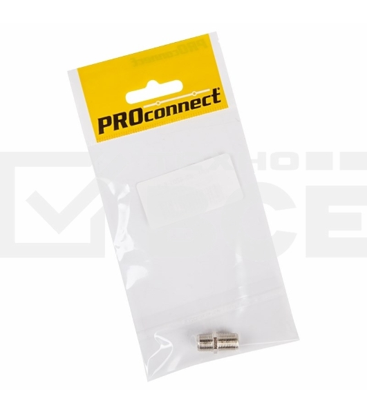 Переходник антенный, (гнездо F - гнездо F), бочка, (1шт.) (пакет) PROconnect