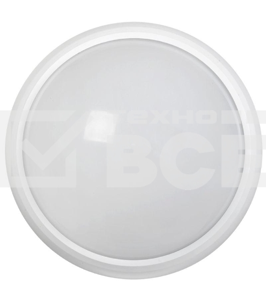Светильник светодиодный ДПО 5022Д 8Вт 4000К IP65 круг бел. с АД IEK LDPO3-5022D-08-4000-K01
