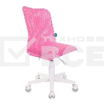 Кресло детское Бюрократ KD-9/WH/TW-13A розовый TW-03A TW-13А, сетка/ткань, пластик белый, фото5