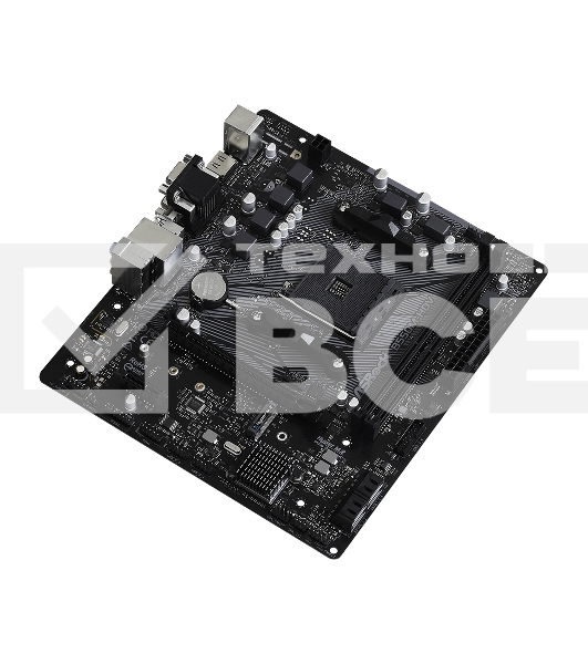 Материнская плата ASRock B550M-HDV, AM4, AMD B550, 2xDDR4, 4xSATA, 1xM.2, 1xPCIe 4.0 x16, 1xDVI-D, 1xHDMI, 1xVGA, 1x 1Gb LAN, 3x3.5 мм, 7.1, mATX