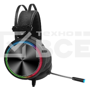 Наушники с микрофоном Oklick/Оклик HS-L810G ANONYMOUS черный 2.2м мониторные оголовье