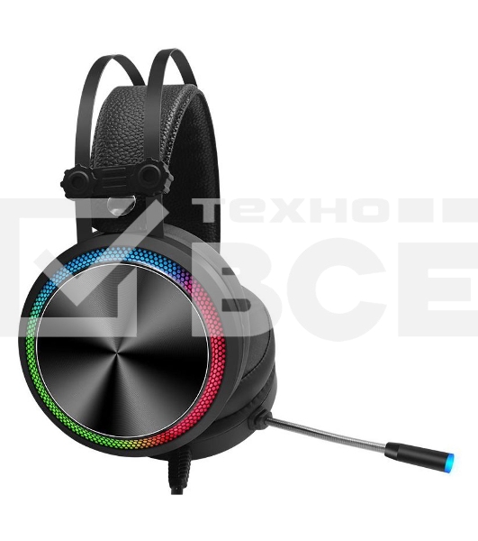 Наушники с микрофоном Oklick/Оклик HS-L810G ANONYMOUS черный 2.2м мониторные оголовье