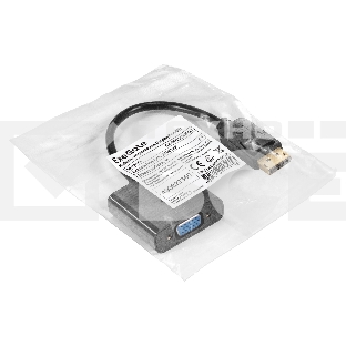 Кабель-переходник DisplayPort-VGA ExeGate EX-DPM-VGAF-0.2 (20M/15F, 0,2м)
