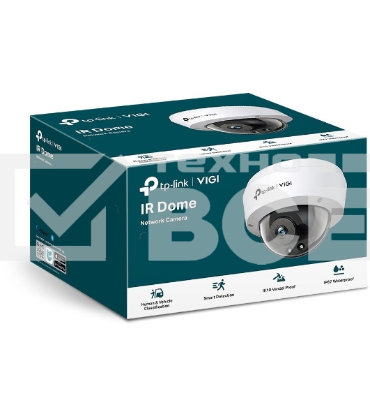 Купольная камера 4 Мп с ИК подсветкой/ 4MP Dome Network Camera