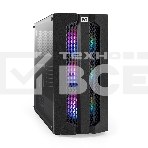 Компьютерный корпус Miditower ExeGate EVO-9205-EVO800 (ATX, БП EVO800RGB с вент. 12 см, с окном, 1*USB+1*USB3.0, аудио, черный, 3 вент. 12см с RGB подсветкой), фото2
