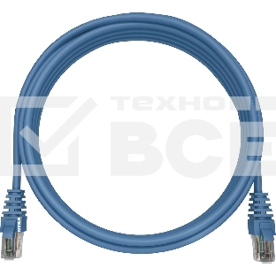Патч-корд NTSS NTSS-PC-UTP-RJ45-5e-2.0-LSZH-BU NTSS-PC-UTP-RJ45-5E-2.0-LSZH UTP RJ-45 вил.-вилка RJ-45 кат.5E 2м синий LSZH (уп.:1шт) 26AWG