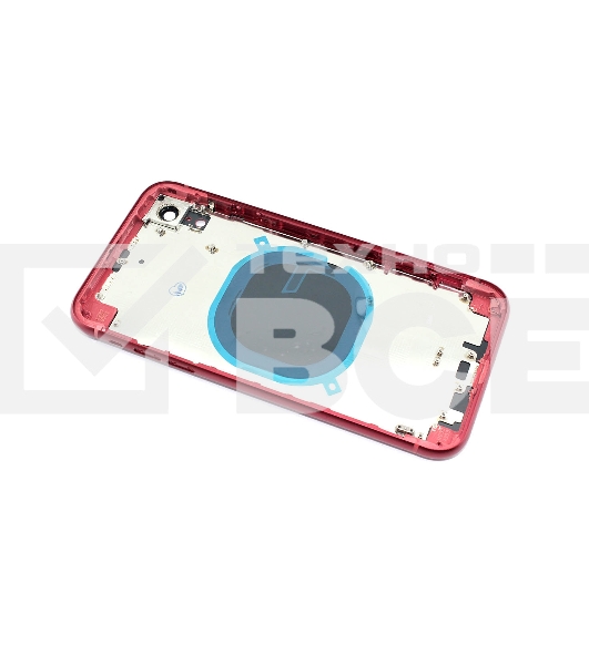 Задняя крышка (корпус) в сборе с рамкой для Apple iPhone XR red