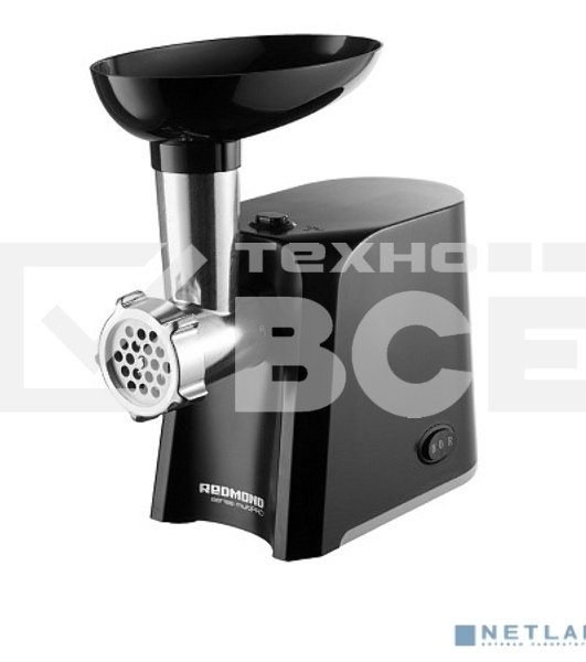 Мясорубка Redmond RMG-1223-6 1000Вт черный/серебристый