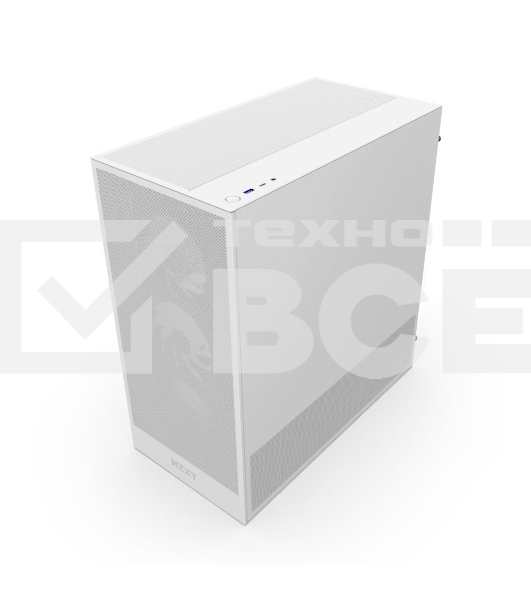 Компьютерный корпус без блока питания NZXT H5 Flow RGb, Midi-Tower, TG, 4x120мм RGb, 1xUSB-A 3.2 + 1xUSB-C 3.2, E-ATX, ATX, mATX, mITX белый