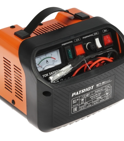 Устройство пуско-зарядное PATRIOT BCT-30 Boost 220В±15% 900Вт 12/24В зарядmax23А 55-270А/ч 7.3кг
