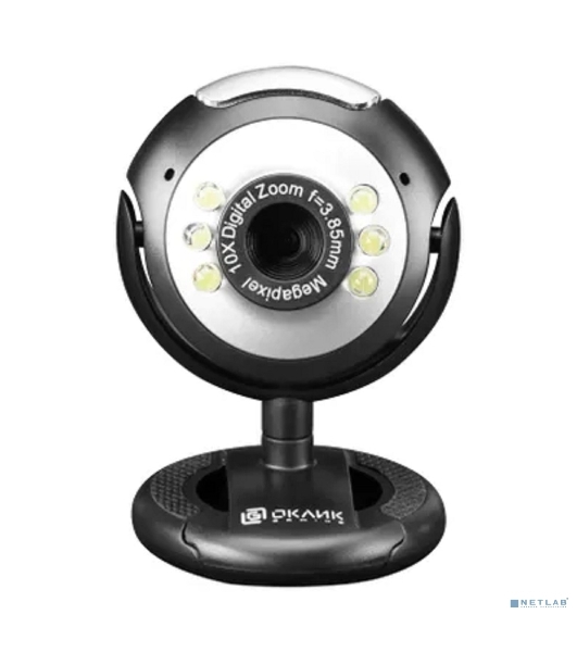 Веб-камера OKLICK OK-C8825 640x480, 30 кадр/с, USB Type-A, микрофон, черный/белый