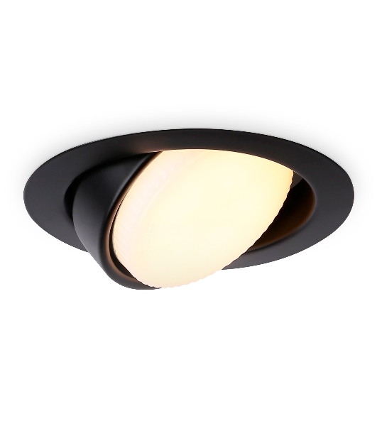 Светильник встраиваемый G10123 BK черный GX53 max 12W D120*48
